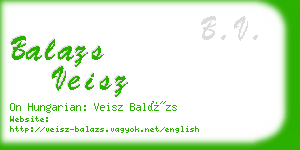 balazs veisz business card